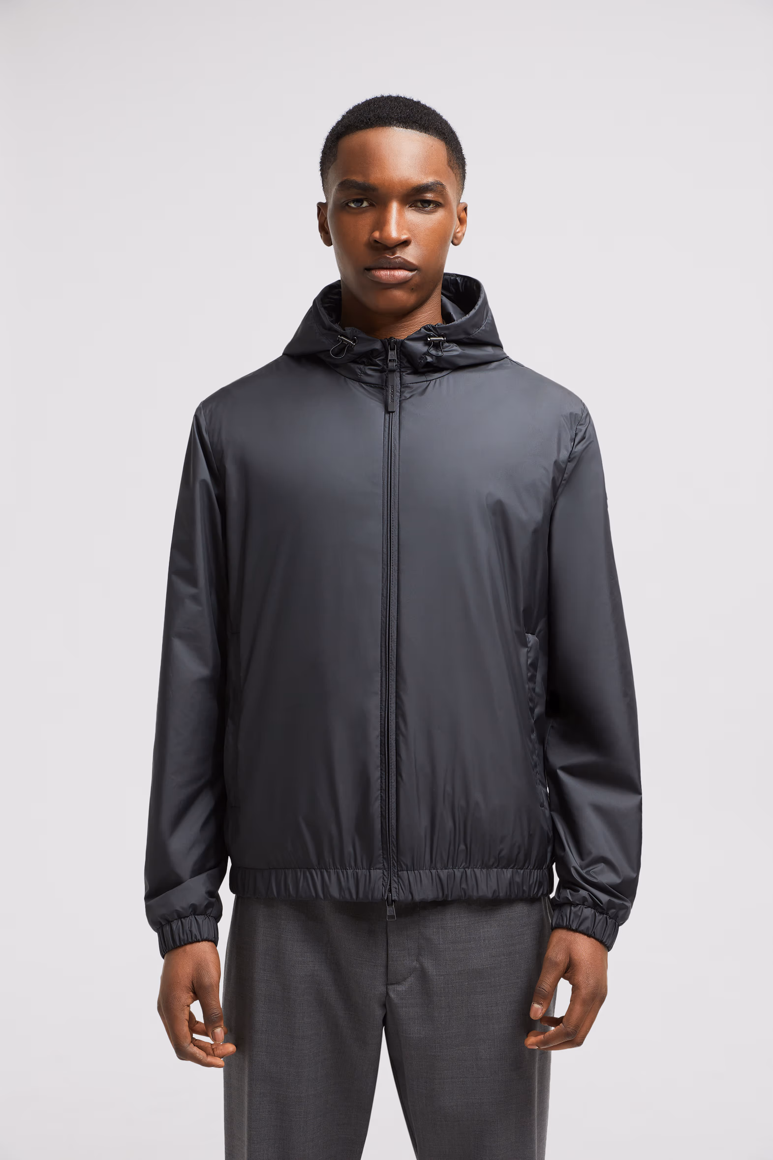 Domene Hooded Windbreaker Men Black Moncler 3